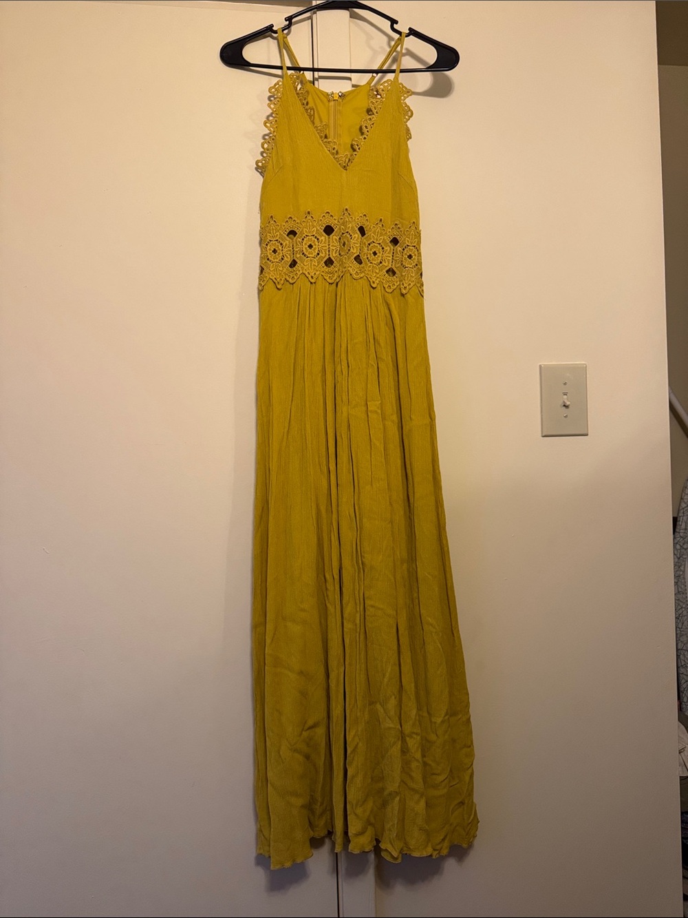 Lulu's Mustard Yellow Maxi Dress
